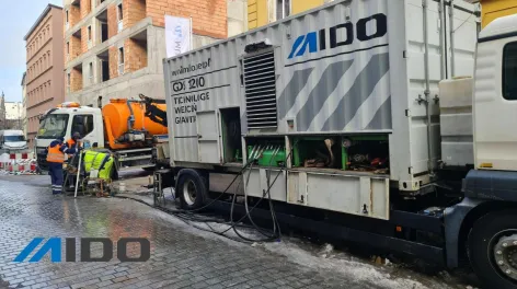  Bydgoszcz, ul. Dworcowa – przyłącze sanitarne PP 180 bez rozkopów